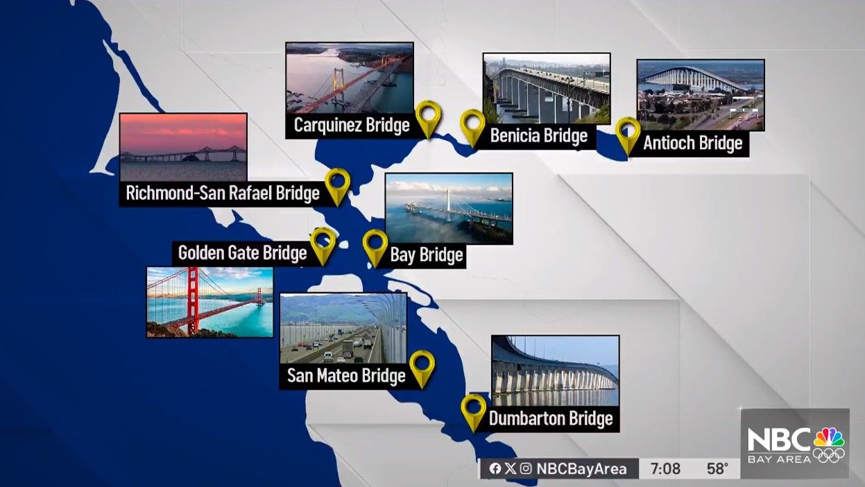 大桥被撞坍塌事件震惊全美，湾区八座大桥都安全吗？！