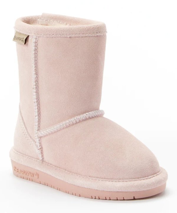 Pale Pink Emma Suede Boots - Girls