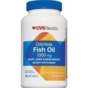 CVS Health Coated Fish Oil Softgels 1000mg, 120CT