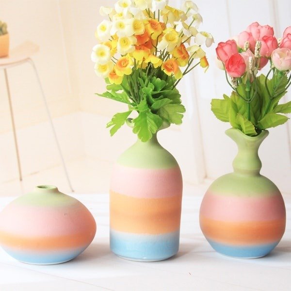 Rainbow Ceramic Vase from Apollo Box