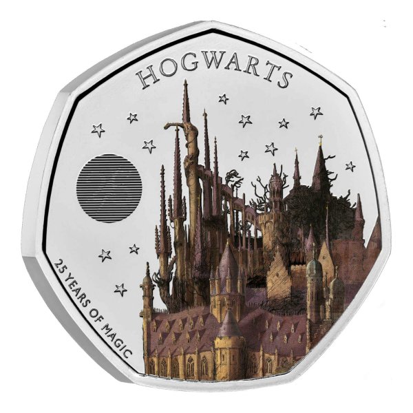 霍格沃茨城堡 2023 UK 50p 彩色纪念币