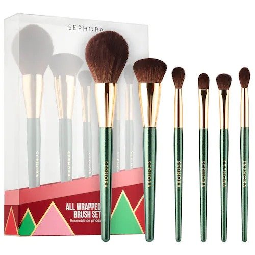 All Wrapped Up 6 Piece Makeup Brush Set