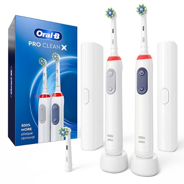 Pro Clean Rechargeable Toothbrush (2 Pack + 3 Brush Heads) - Sam's Club