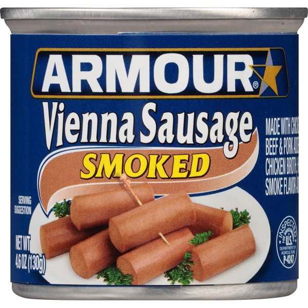 Armour Star Vienna Sausage, Smoked, 4.6 oz. (Pack of 24)
