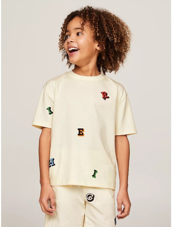 Kids' Allover Letter Jersey T-Shirt