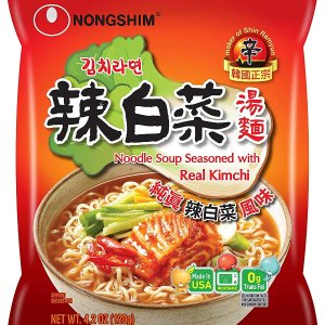 Nongshim Noodle Soup, Kimchi, 4.2 Ounce (Pack of 16)