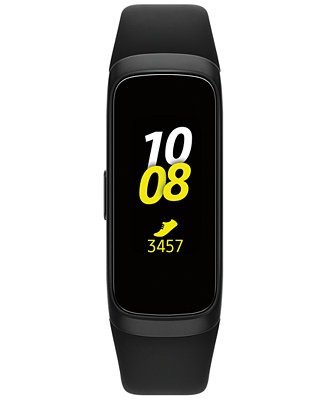 Unisex Galaxy Fit Black Elastomer Strap Touchscreen Smart Watch .95"