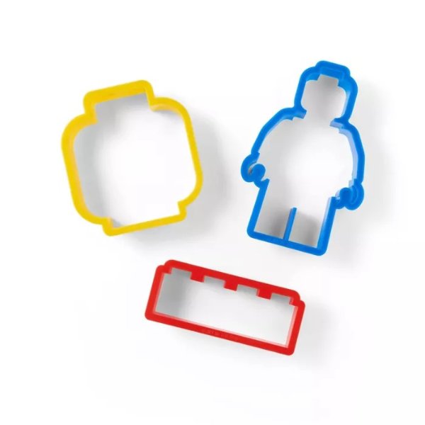 3pc Assorted Plastic Shapes Cookie Cutter Set - LEGO&#174; Collection x Target