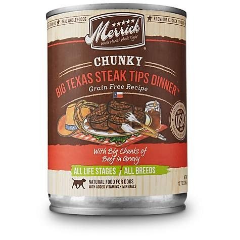 Chunky Grain Free Big Texas Steak Tips Dinner Wet Dog Food | Petco