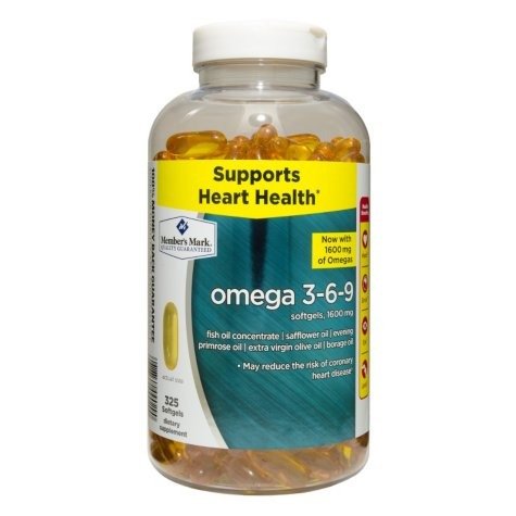 Omega 3-6-9 Dietary Supplement (325 ct.) - Sam's Club