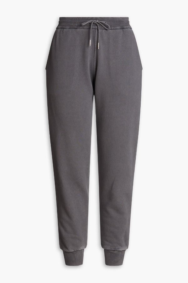 French cotton-terry track pants