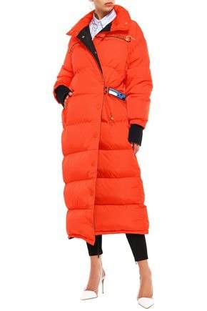 Quilted shell down coat