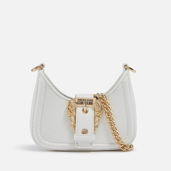 Micro Faux Leather Crossbody Bag