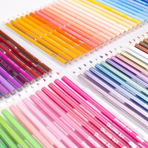 Shuttle Art 136 Colored Pencils, Soft Core Color Pencil $17.24