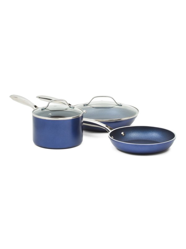 5pc Diamond Infused Nonstick Cookware Set