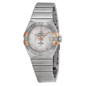 OMEGA Constellation Co-Axial Mother of Pearl Dial Stainless Steel Ladies Watch