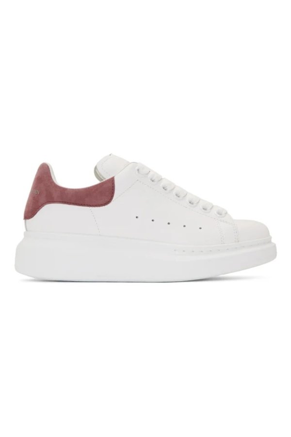 SSENSE Exclusive White & Pink Oversized Sneakers