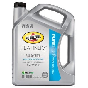 Pennzoil Platinum 5W-20 Full Synthetic Motor Oil API GF-5 - 5 Quart