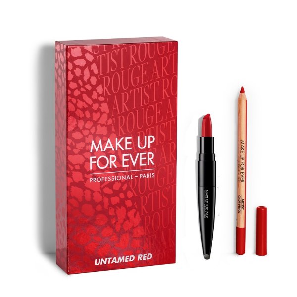 UNTAMED RED LIP DUO ($43 VALUE) Metallic Palace Collection