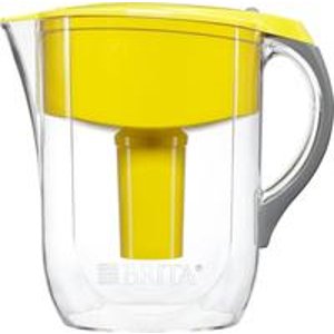 Brita Grand Water Filter Pitcher, Yellow, 10 Cup