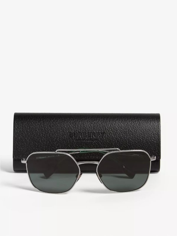 B3107 square-frame sunglasses