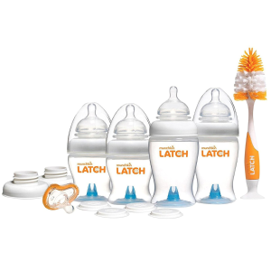 Munchkin Latch 12 Piece Newborn Bottle Gift Set, White
