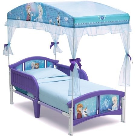 Frozen Plastic Toddler Bed with Canopy