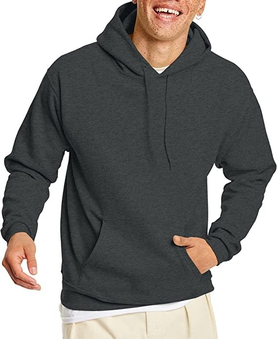Men's Sweatshirt, EcoSmart Fleece Hoodie, Cotton-Blend Fleece Hooded Sweatshirt, Plush Fleece Pullover Hoodie