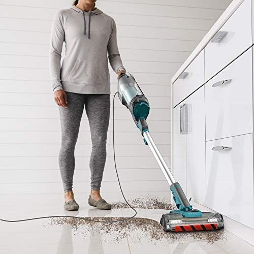 LZ601, APEX UpLight Lift-Away DuoClean with Self-Cleaning Brushroll Stick Vacuum 0.66 qt, Forest Mist Blue