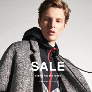 ZARA Men's Clothing after-Christmas Sale