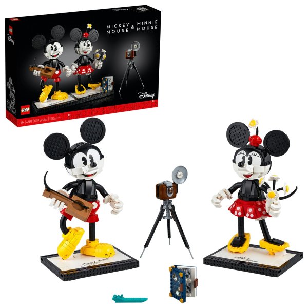 Disney Mickey Mouse & Minnie Mouse 43179; Classic Collectible Adult Building Kit (1,739 Pieces)