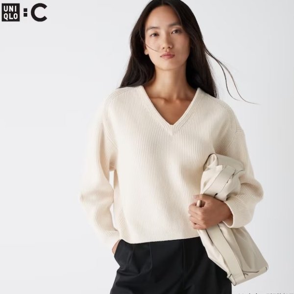V-Neck Short Sweater | UNIQLO US