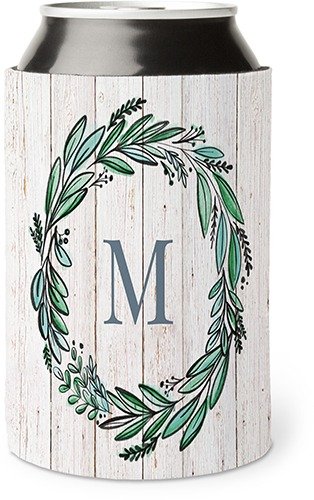 Foliage Wood Initial Can Cooler | Shutterfly