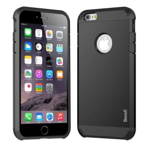  Two-Layer Slim Protective Cover Carrying Case for iPhone 6 Plus 5.5 inch (Black)