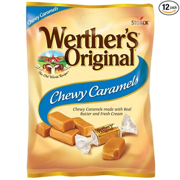 Original Chewy Caramel Candy,5 Ounce (Pack of 12)