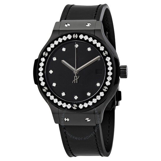 Classic Fusion Lacquered Black Dial Automatic Men's Diamond Watch 565.CX.1210.VR.1204