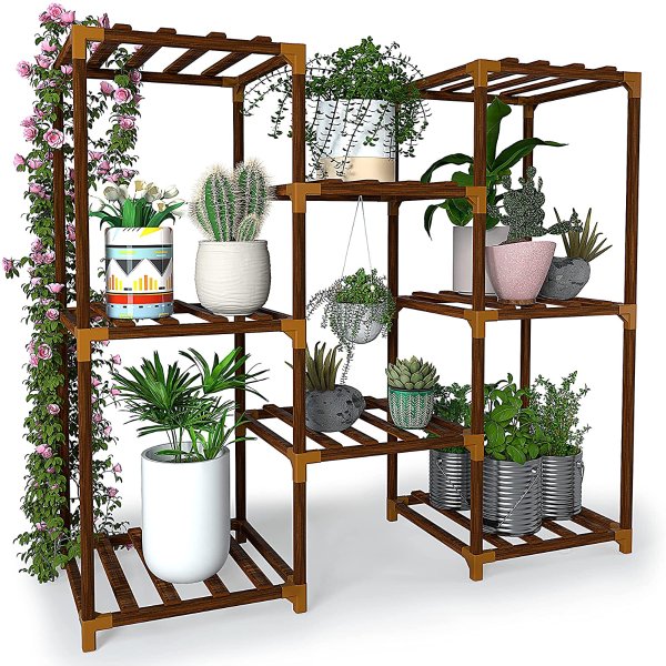 New England Stories Indoor Plant Stand for Multiple Plant