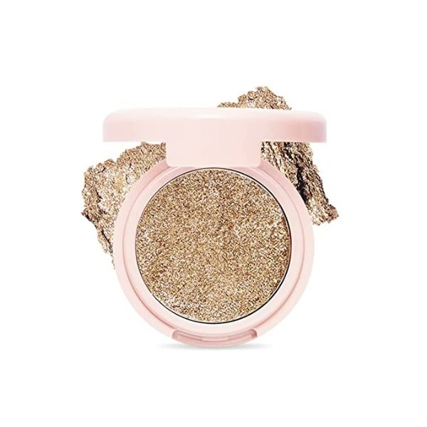 ETUDE Air Mousse Eyes (#BE101 Dazzling Beige)(21AD) | Metal Glitter Eyeshadow That Gives Out a Dazzling Sparkle Effect with Different Types of Pearls | K-beauty