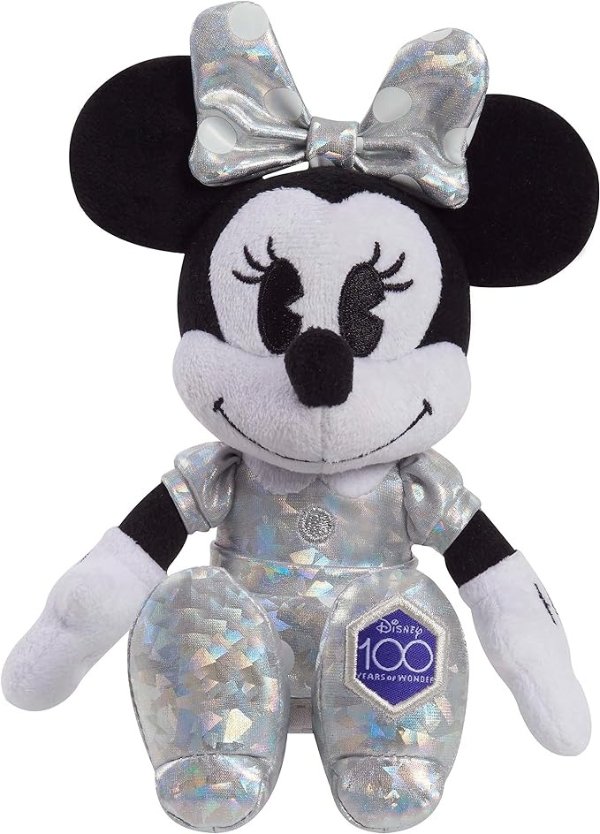Disney100 Years of Wonder Minnie Mouse Small Plush Stuffed Animal, Officially Licensed Kids Toys for Ages 2 Up