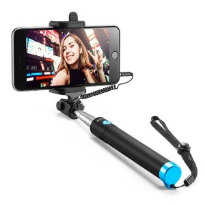 Anker Selfie Stick Extendable [Battery Free] Wired Handheld Monopod for iPhone, Galaxy, Nexus and More