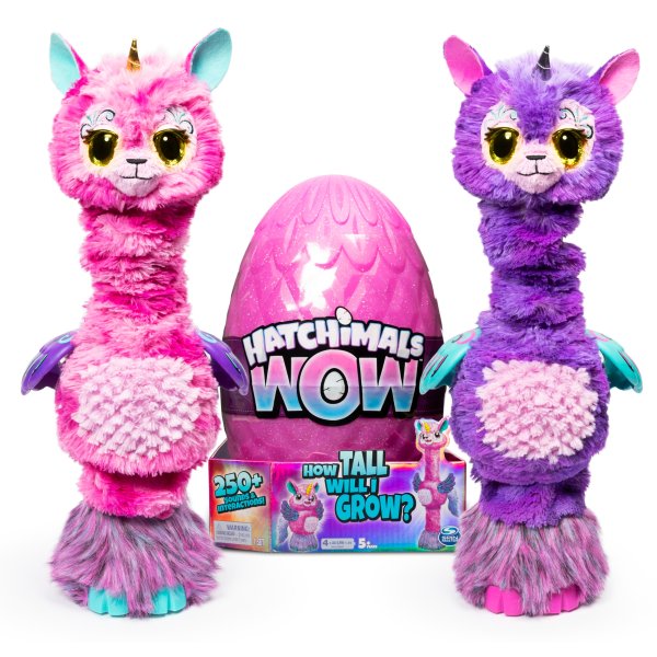 Llalacorn 32-Inch Tall Interactive Hatchimal with Re-Hatchable Egg (Styles May Vary)