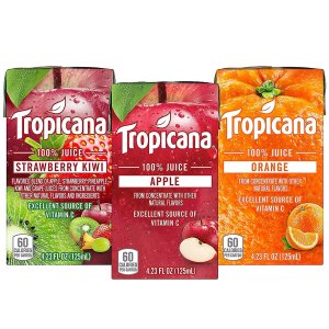 Tropicana 100%果汁 44盒综合包装 苹果+草莓奇异果+橙子