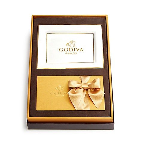 Tray with Assorted Chocolate Gold Gift Box, Red Ribbon, 8 pc. |