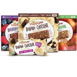 Happy Kid Organic Fruit & Oat Bar, 5 Count Box (Variety Pack of 3)