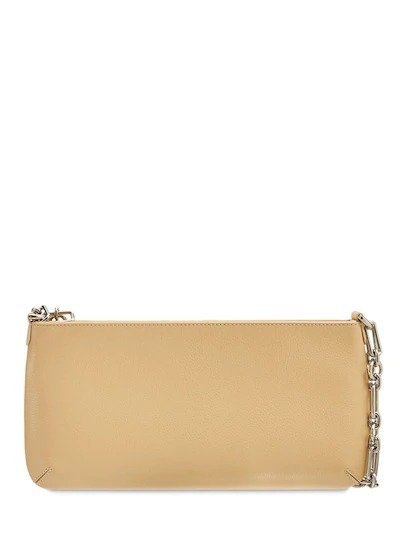 HOLLY GLOSS GRAINED LEATHER SHOULDER BAG