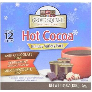Grove Square 12-Count 3-Pack Hot Cocoa Single Serve K-Cups for Keurig Brewers 