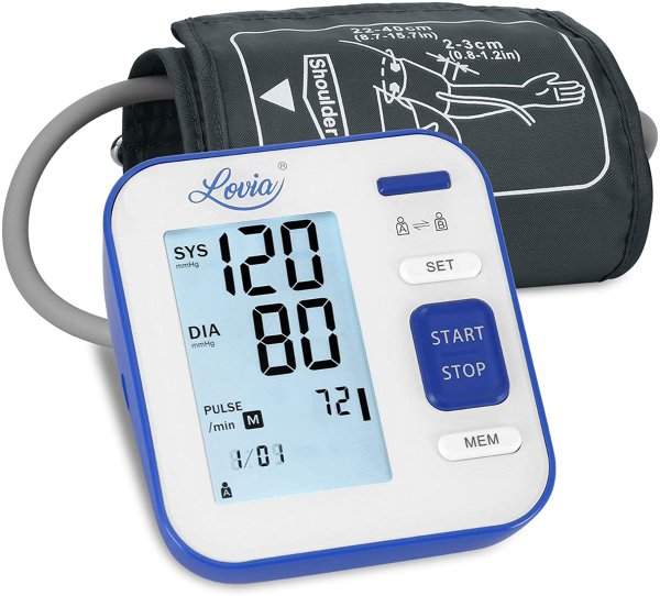 Blood Pressure Monitor Upper Arm, LOVIA Accurate Automatic Digital BP Machine