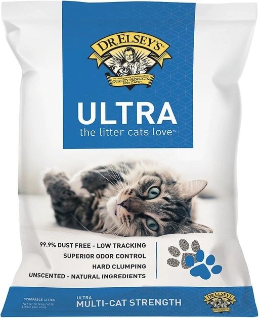 Precious Cat Ultra Unscented Clumping Clay Cat Litter, 40-lb bag - Chewy.com