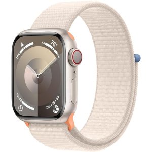 Applevia $60 couponWatch Series 9 [GPS + Cellular 41mm] Smartwatch with Starlight Aluminum Case with Starlight Sport Loop. Fitness Tracker, Blood Oxygen & ECG Apps, Always-On Retina Display, Carbon Neutral