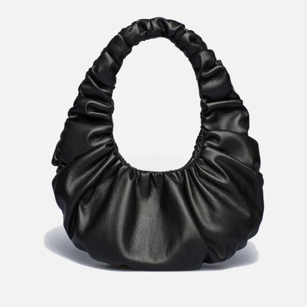 Mini Anja Ruched Faux Leather Bag